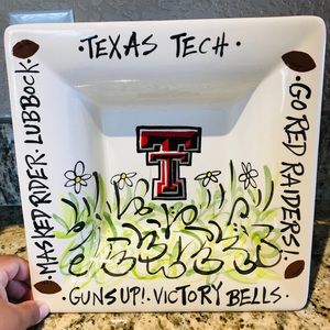 Texas Tech Glass Plate